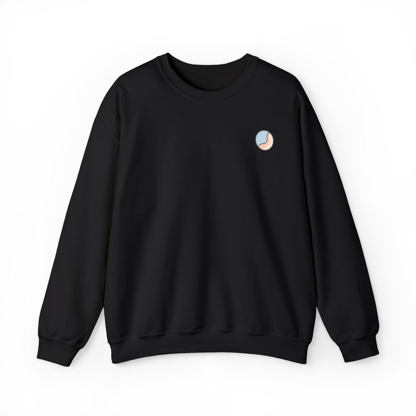 Minimal Yin Yang Crewneck Sweatshirt