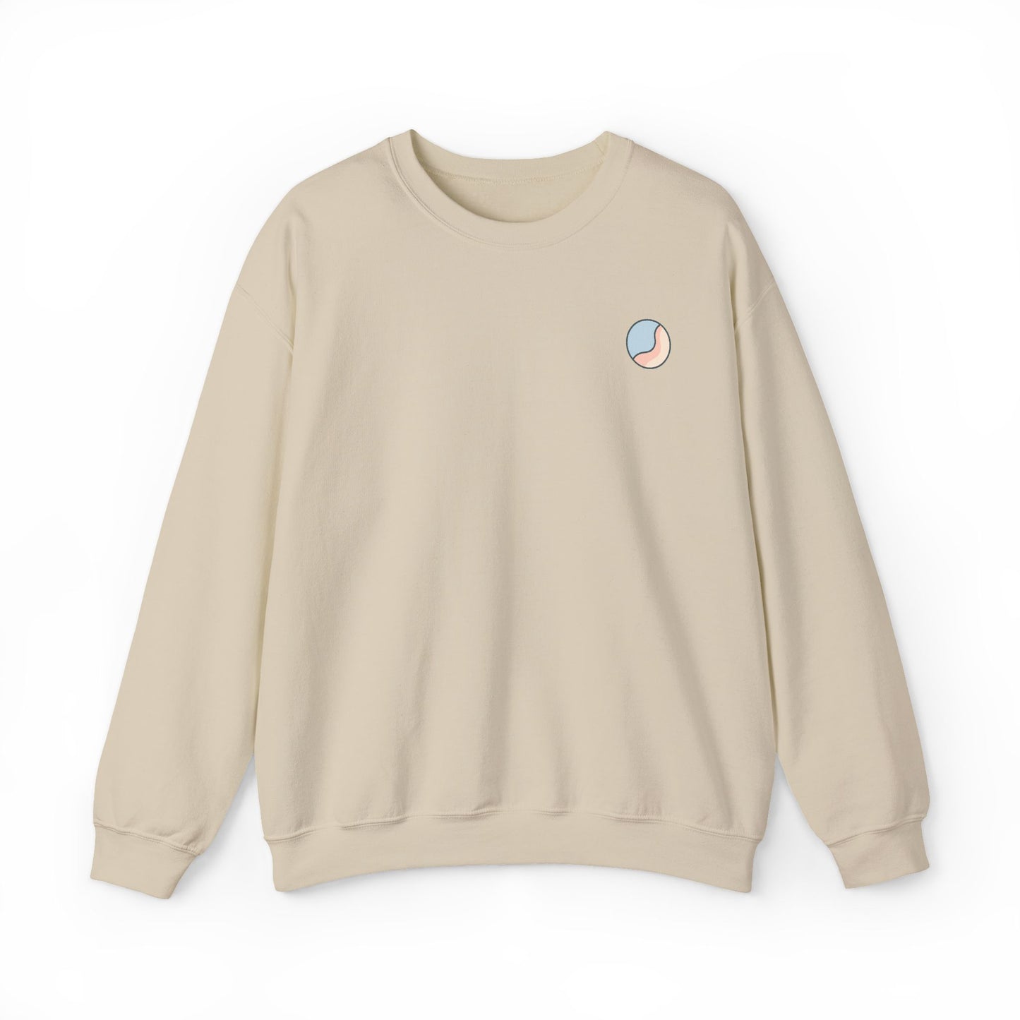 Minimal Yin Yang Crewneck Sweatshirt